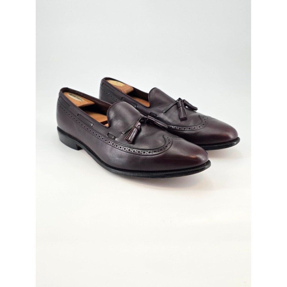 Allen Edmonds Men's Tassel Loafers in Burgundy Leather